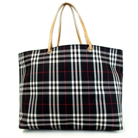 burberry nova check nylon tote
